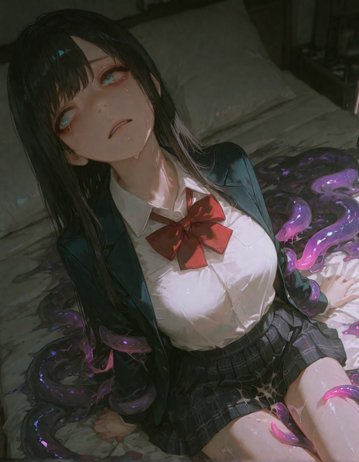 触手少女3 -寝室に忍び寄るスライム触手- 画像3