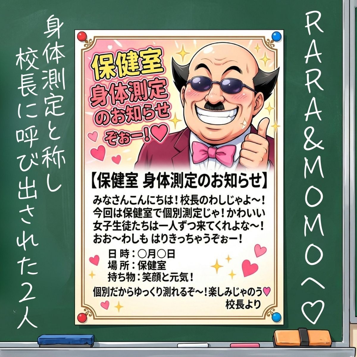 ワシ流 身体測定だよ〜ん RARA＆MOMO編 サンプル1