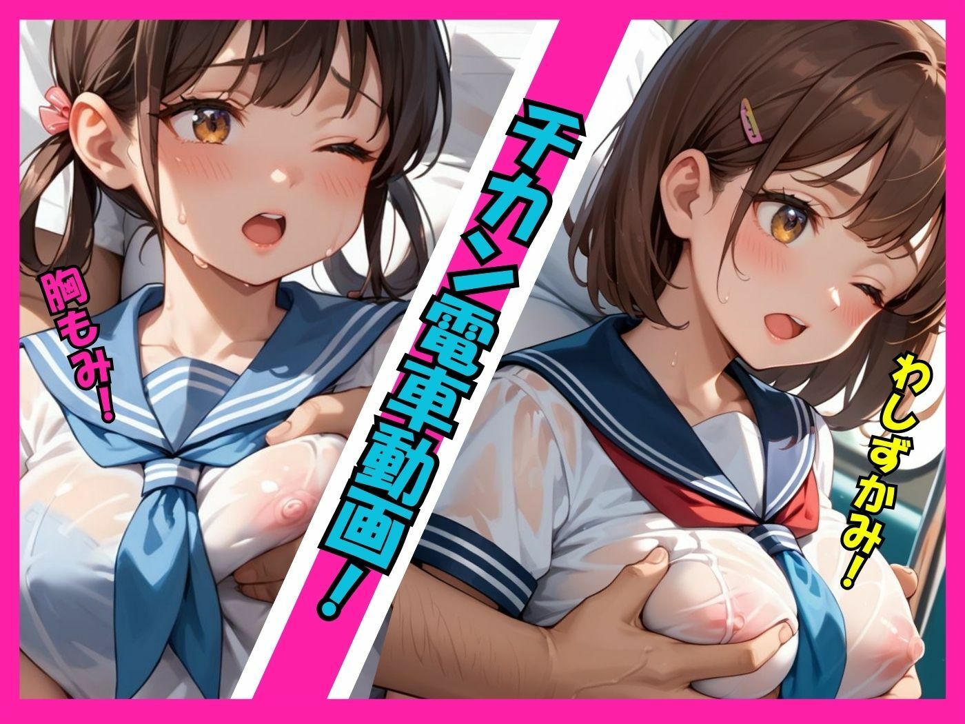 【アニメ動画 縦向きバージョン】痴●される36人＋10人の少女たち！ 画像5