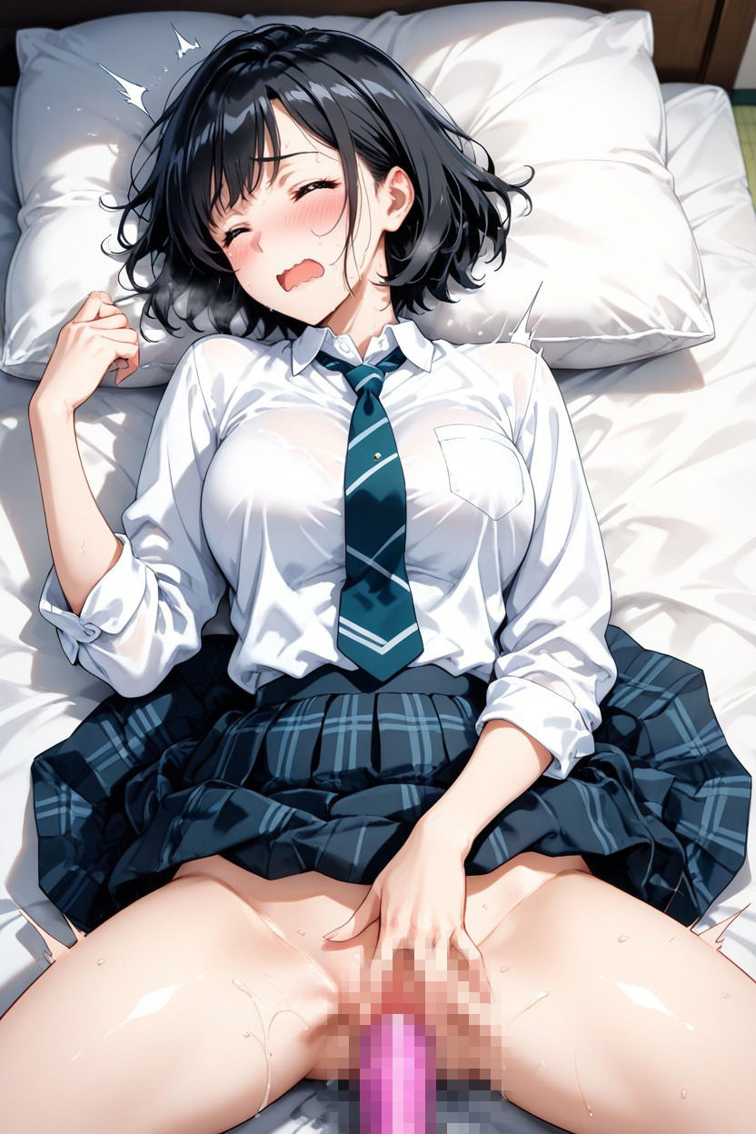 【100枚収録】放課後の玩具遊び… 制服美女がディルドでイキ狂う悶絶絶頂顔画像集 画像2