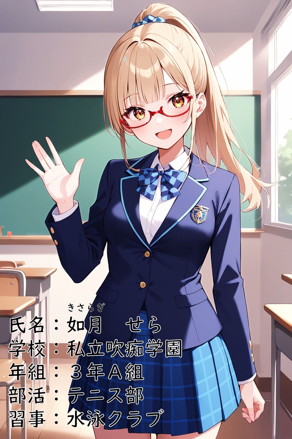 私立吹痴学園性活日記 -金髪メガネちゃん フェラチオ編- サンプル3