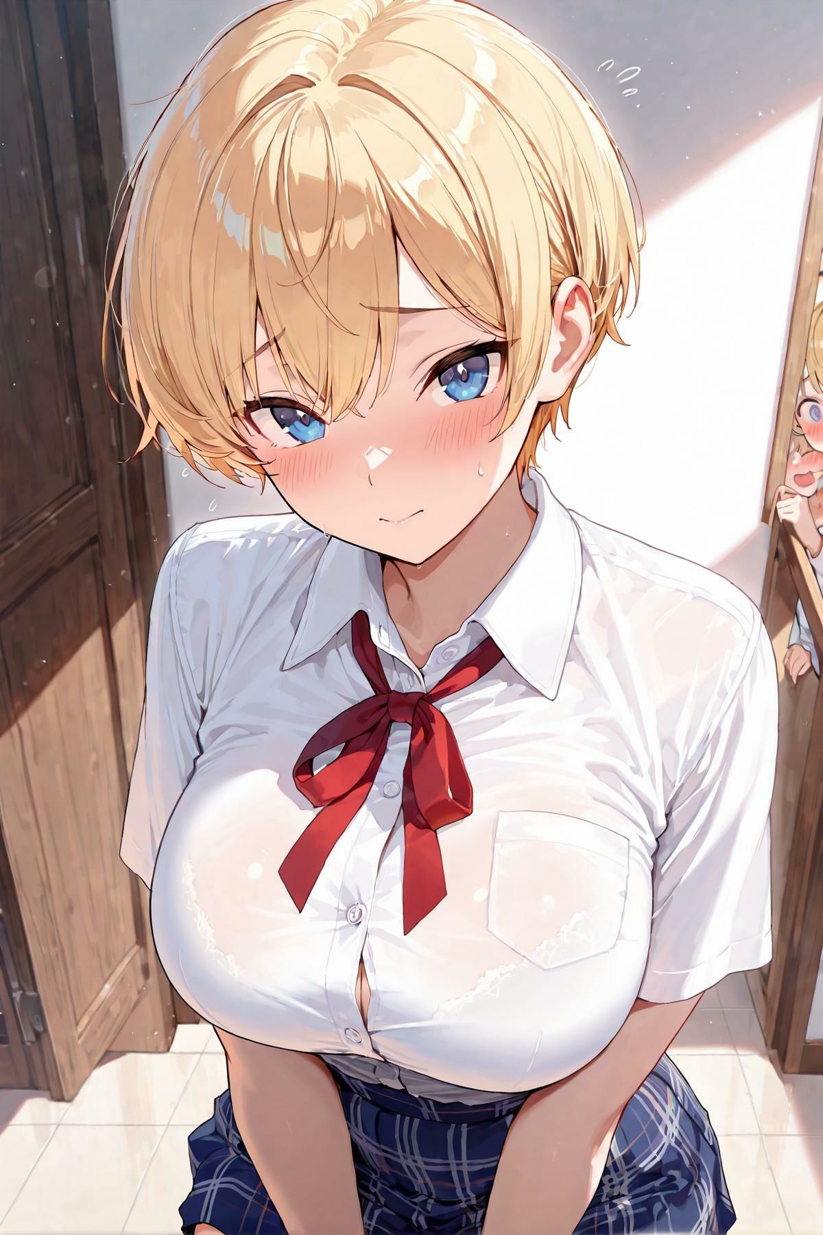 女子校生メス堕ち 〜うぶな金髪ショートカット女子に種付け性指導編〜 画像1