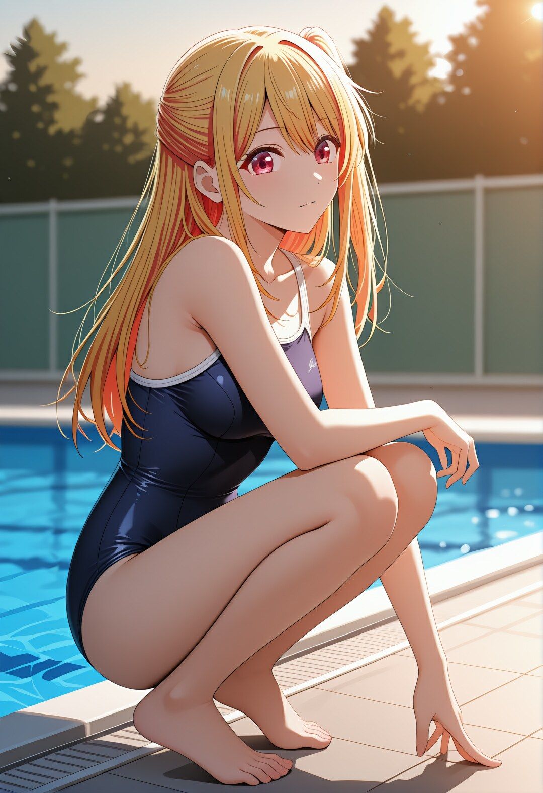 星〇ルビーの学校どこでもハメ日誌 〜清楚アイドルが教室・グラウンド・プールで中出し懇願〜  500枚！！ 画像6