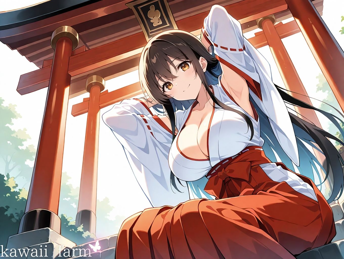 【無料エロ漫画】d_739001 性欲まみれ 巫女ver.(かわいいファーム)