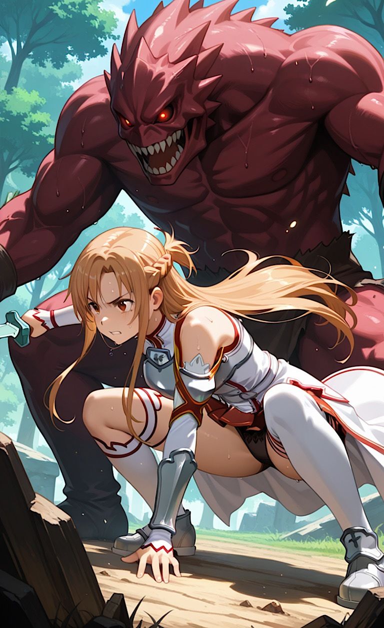 ソーローアートオンライン【ア◯ナ】戦闘脱衣127枚にソーローな貴方は最後まで射精せずに現実世界に戻れるのか！！？ 画像7