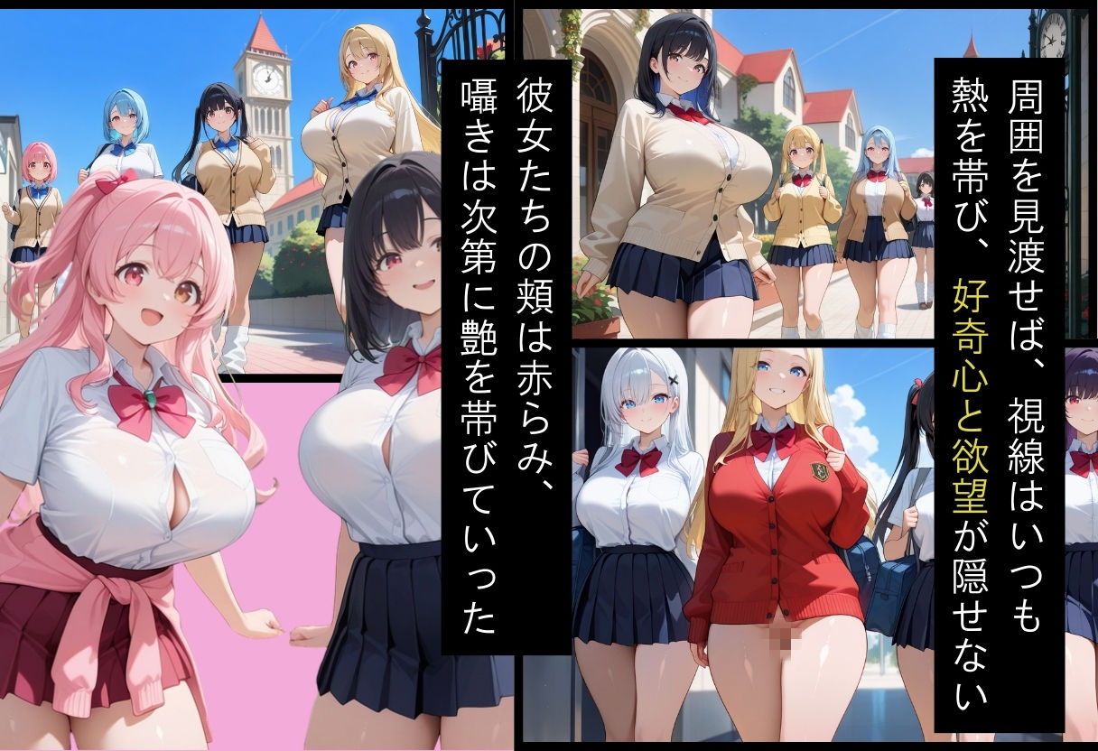 間違って女子校に入学したらムチムチ女子校生に毎日中出しを要求される学園生活〜総集編02〜 画像3