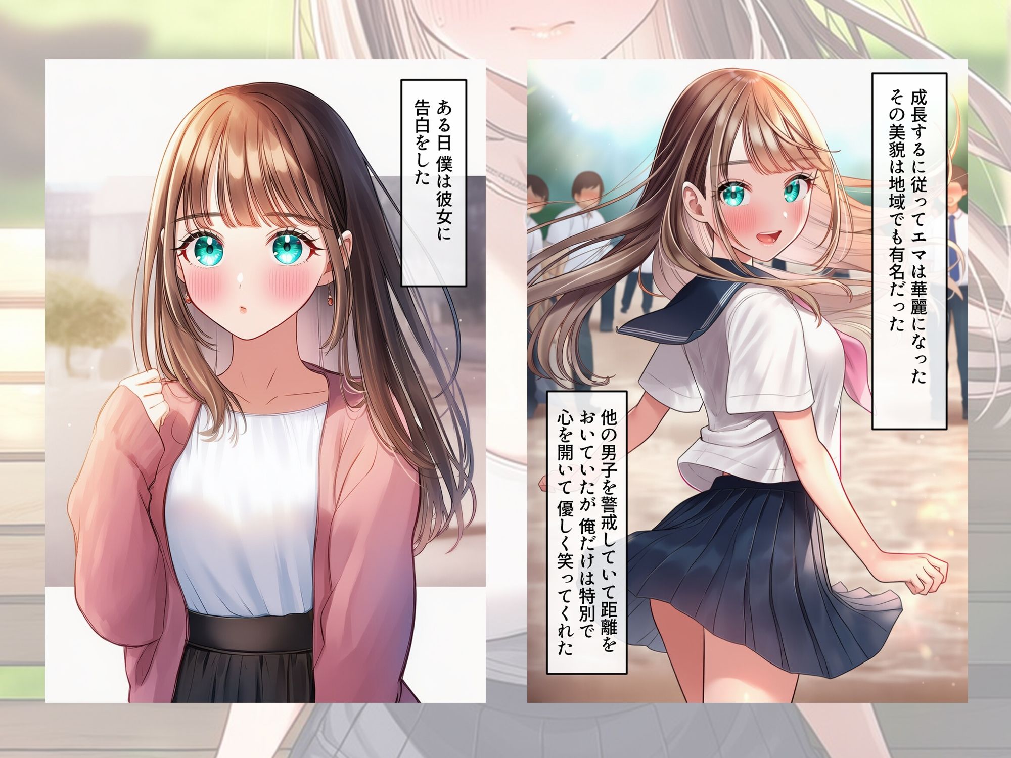 ターコイズアイズの巨乳ハーフ彼女がおじさんに寝取られた話 画像3