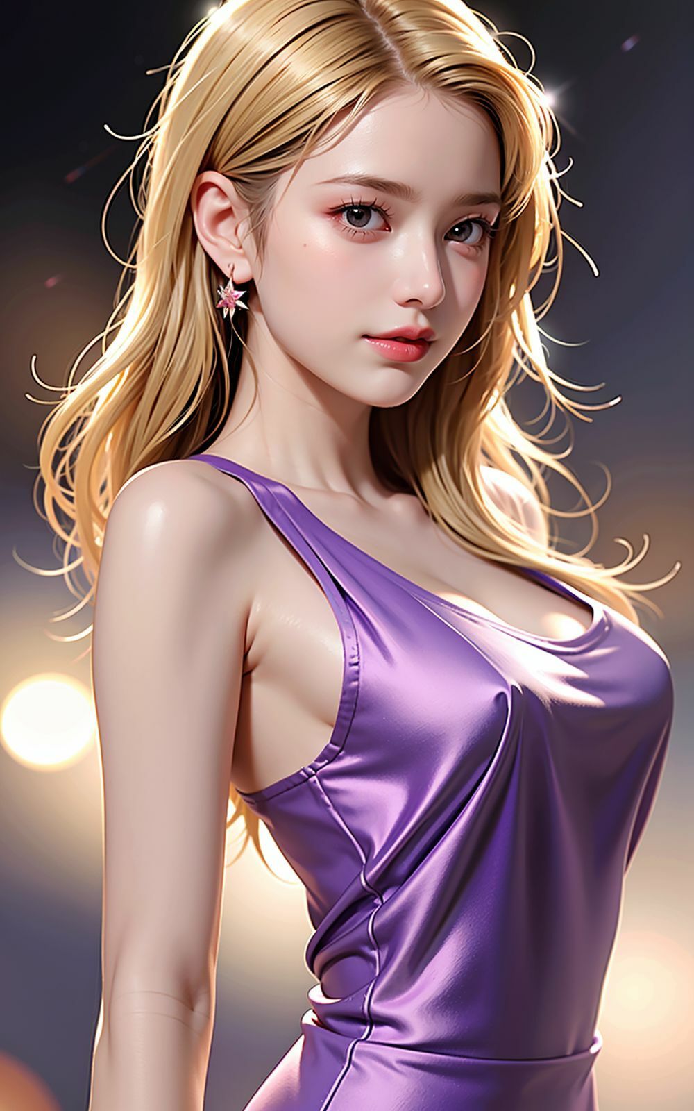 AIグラビア パープルドレス サンプル2