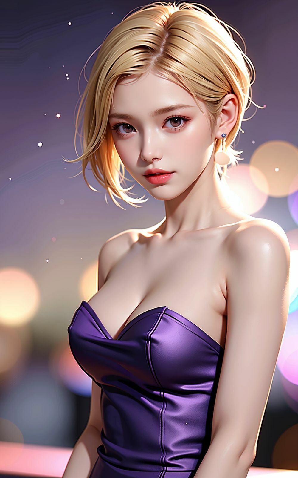 AIグラビア パープルドレス サンプル3