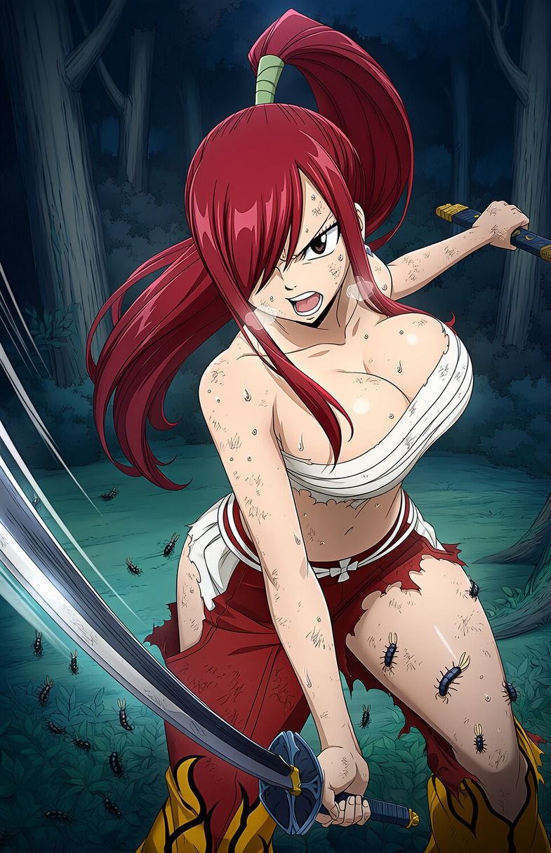 【蟲姦】エルザ・スカーレッ● vs 蟲【閲覧注意】 画像4