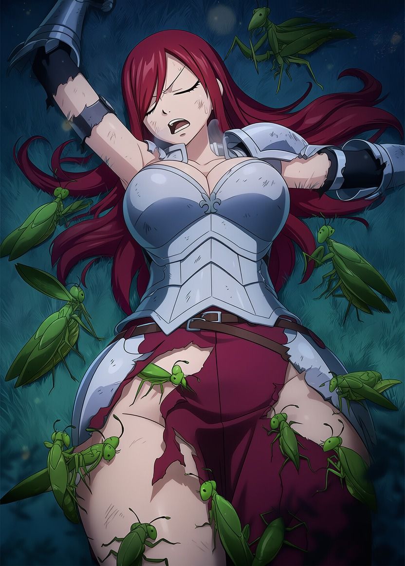 【蟲姦】エルザ・スカーレッ● vs 蟲【閲覧注意】 画像5