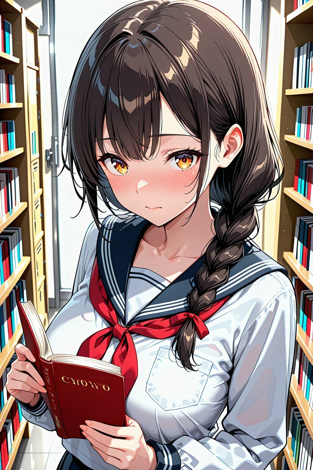 淫乱図書委員と生ハメ官能セックス 画像1