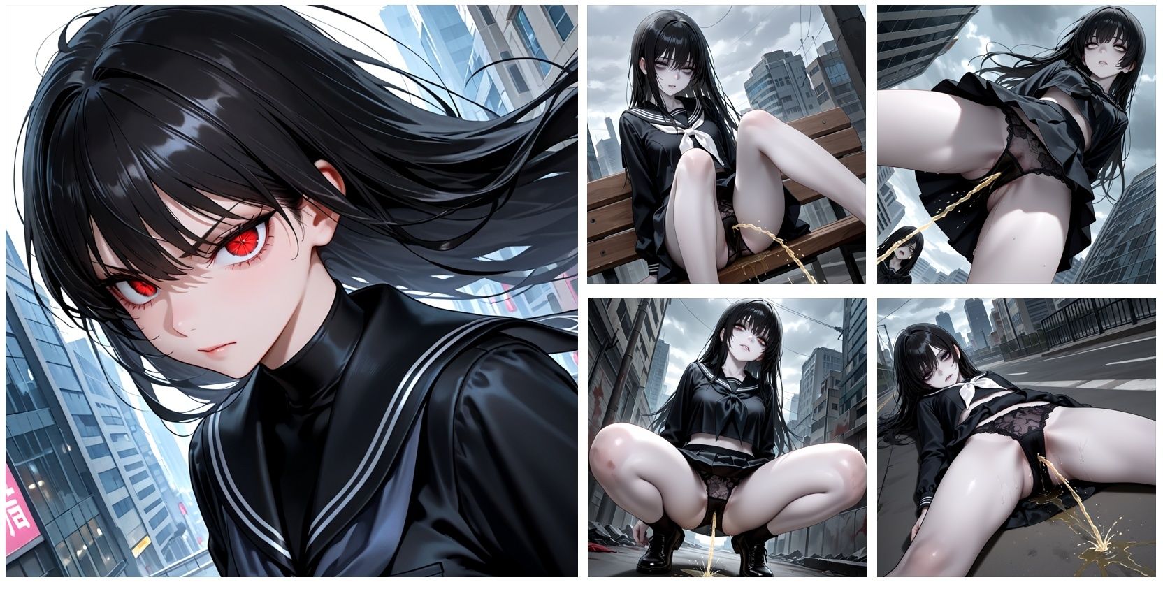 崩壊した街で所構わず放尿する無害なゾンビをひたすら眺めるCG集 画像5