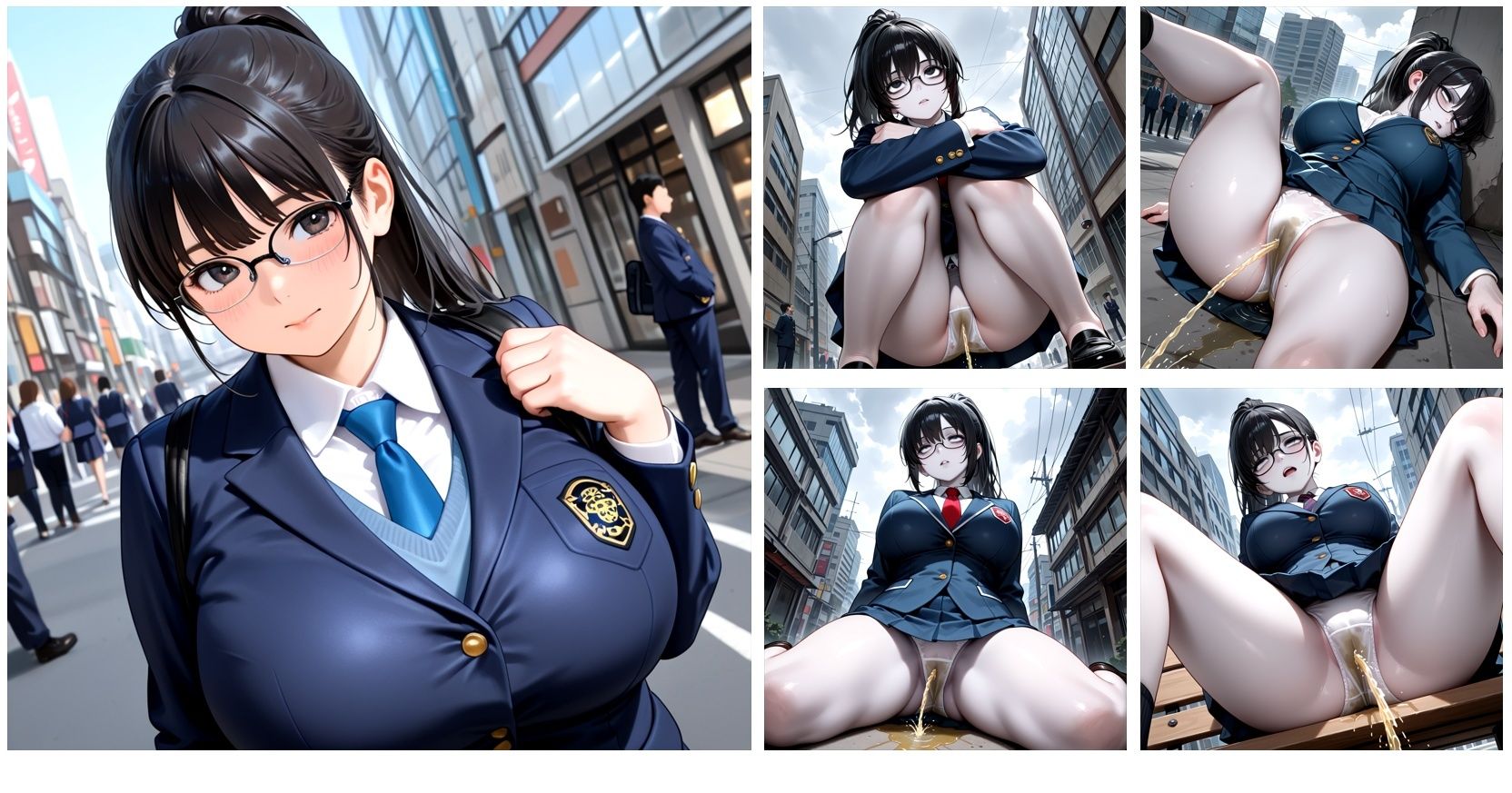 崩壊した街で所構わず放尿する無害なゾンビをひたすら眺めるCG集 画像9