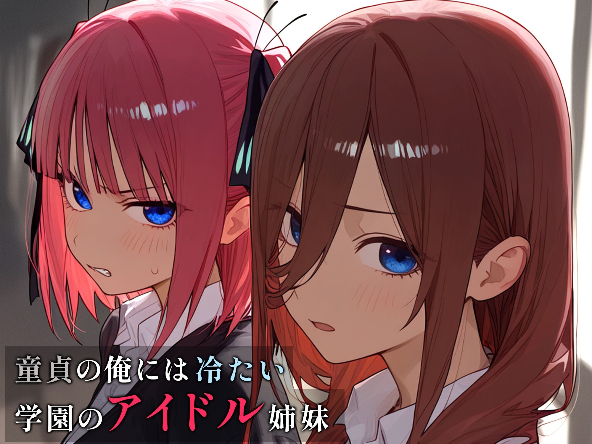 学園のアイドル姉妹が童貞の俺に冷たいので、わからせ生中出しした結果...美少女JK姉妹とオナホ青春堪能できた話【二乃・三玖ver】 画像1