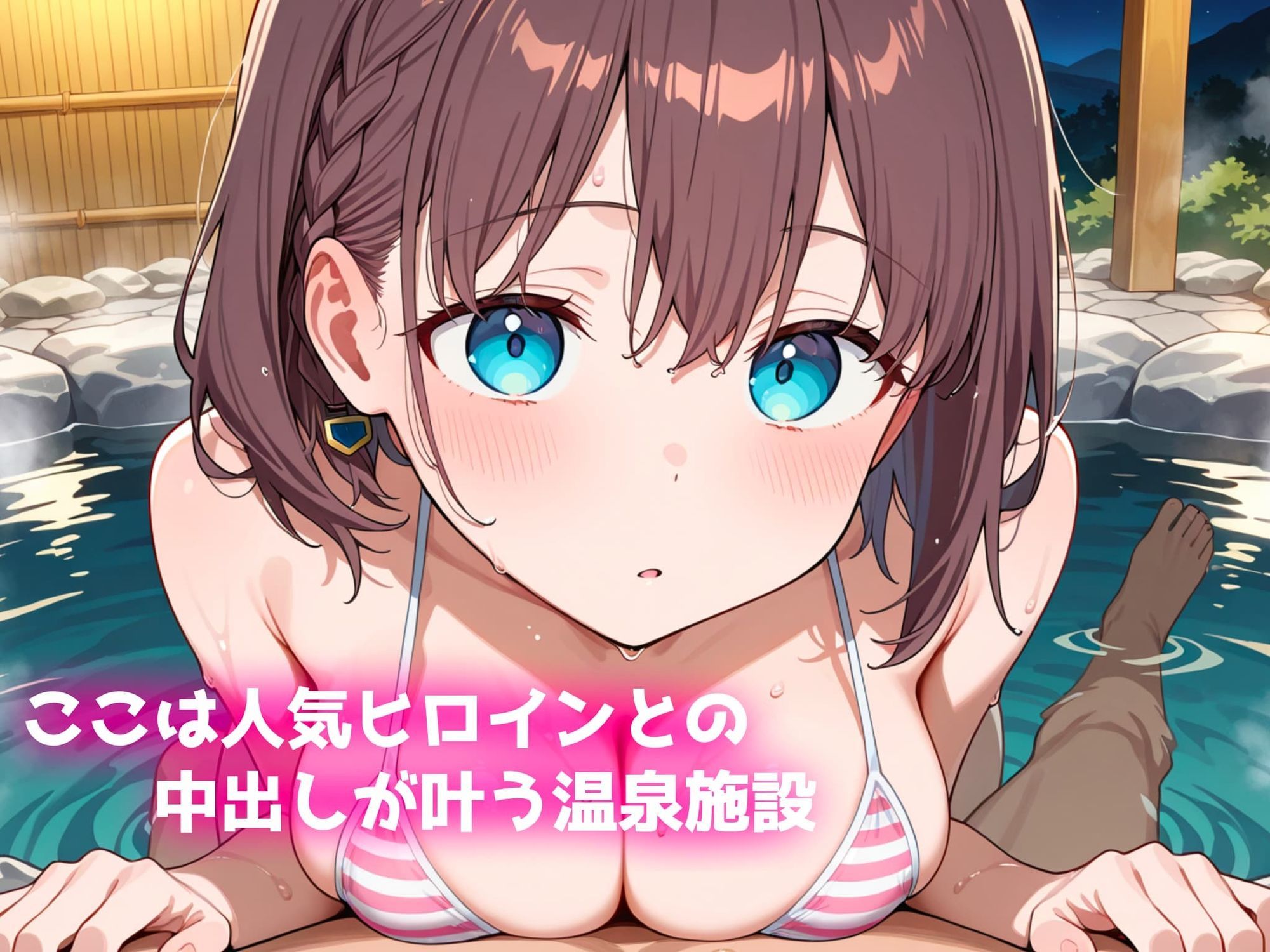 中出し温泉〜ヒロインの湯〜アイちゃん編〜 画像1