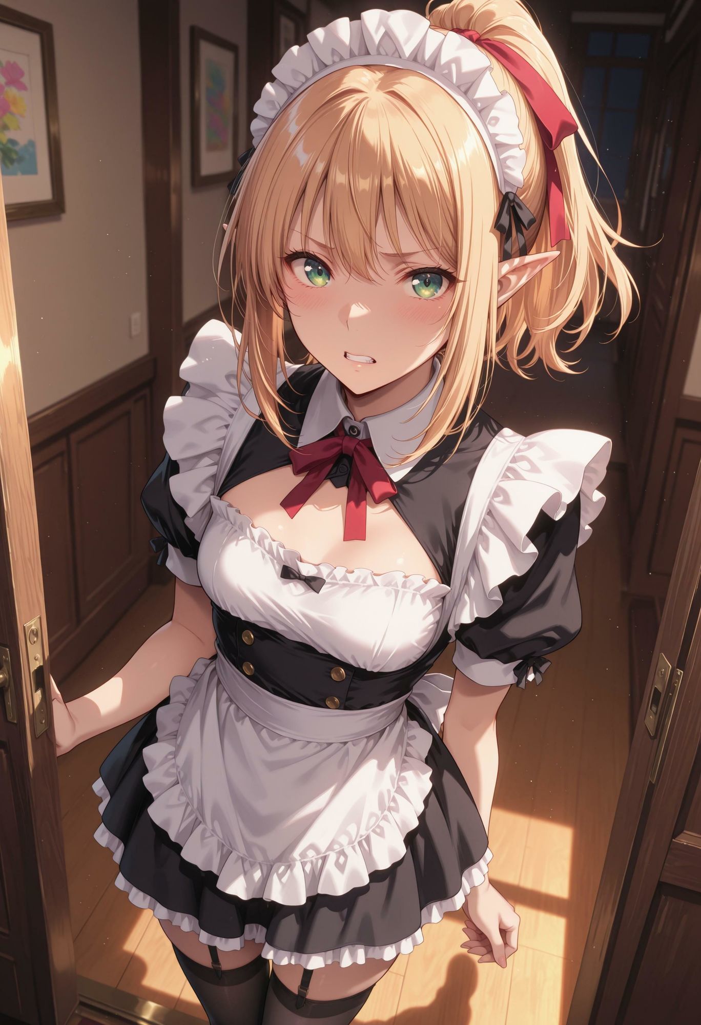 エルフのメイドさん熱烈ご奉仕10 画像1