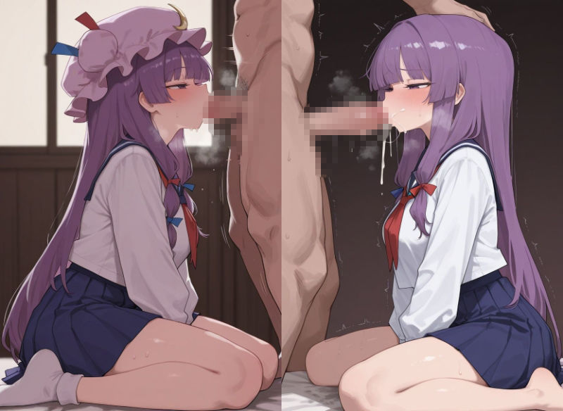 パ〇ュリーとコスプレえっち 画像5