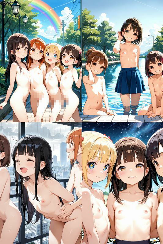 仲良し童顔美少女たちの野外ヌード大全集！【1024x1536高画質！美麗画像206枚！】 サンプル画像 3