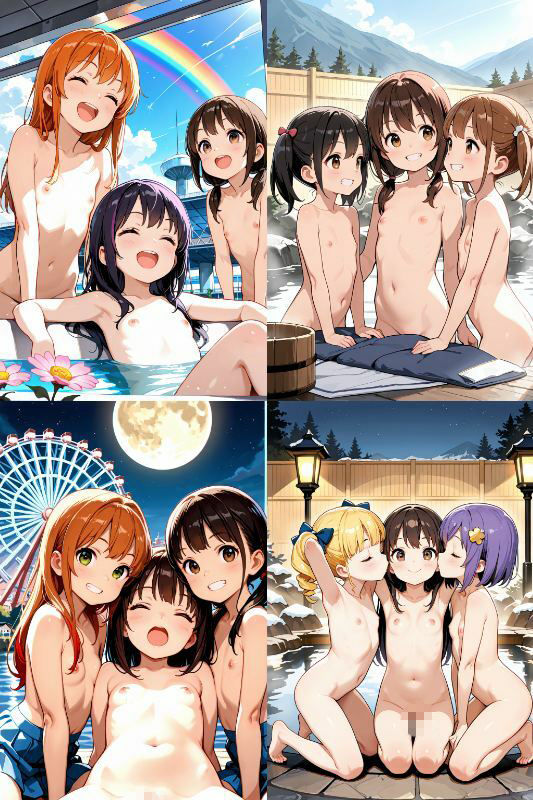 仲良し童顔美少女たちの野外ヌード大全集！【1024x1536高画質！美麗画像206枚！】 サンプル画像 9