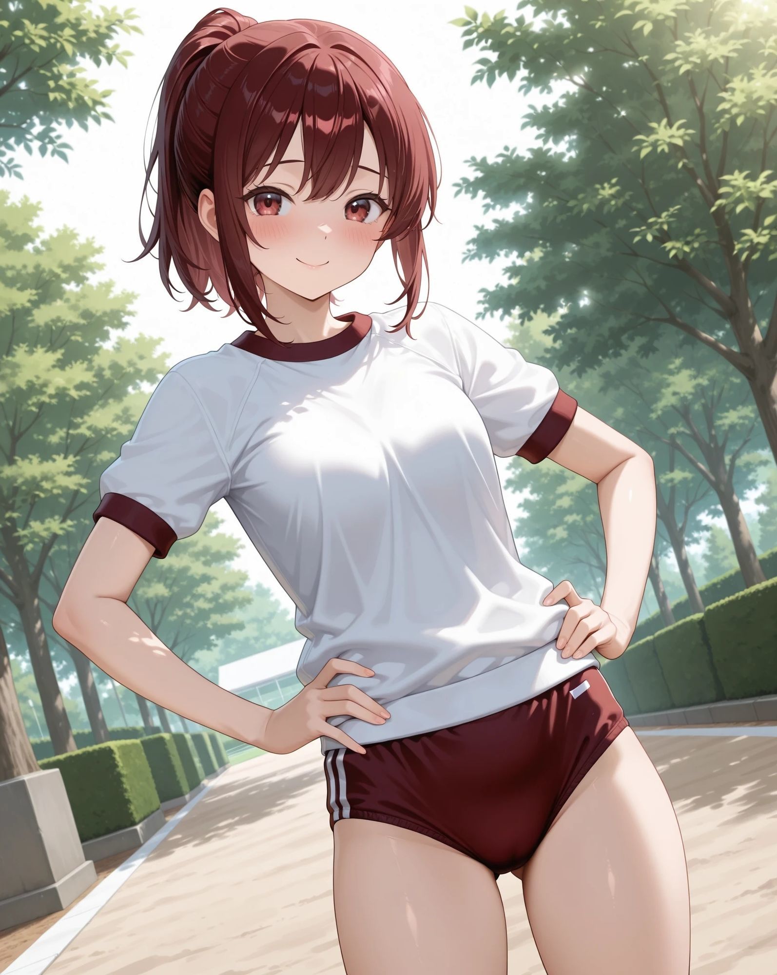 微乳もみじちゃんとブルマ公園デート サンプル画像 3