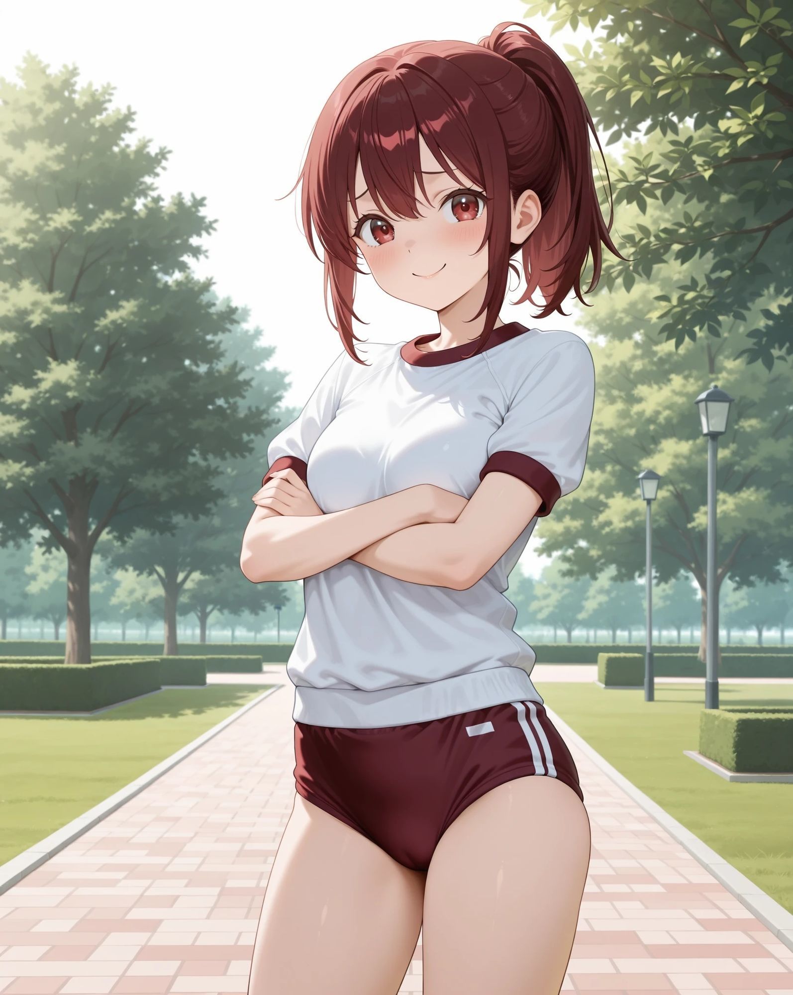 微乳もみじちゃんとブルマ公園デート サンプル画像 5