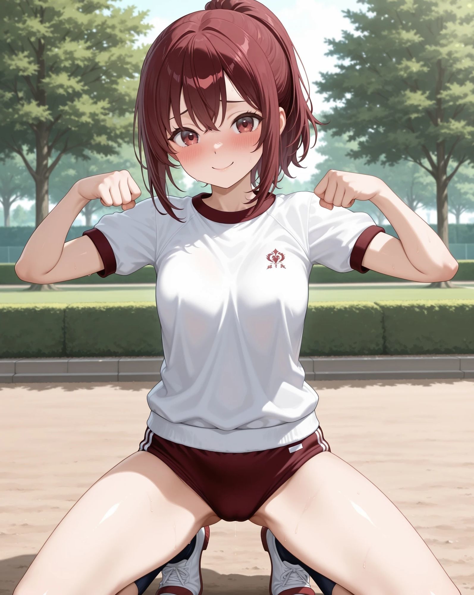 微乳もみじちゃんとブルマ公園デート サンプル画像 7