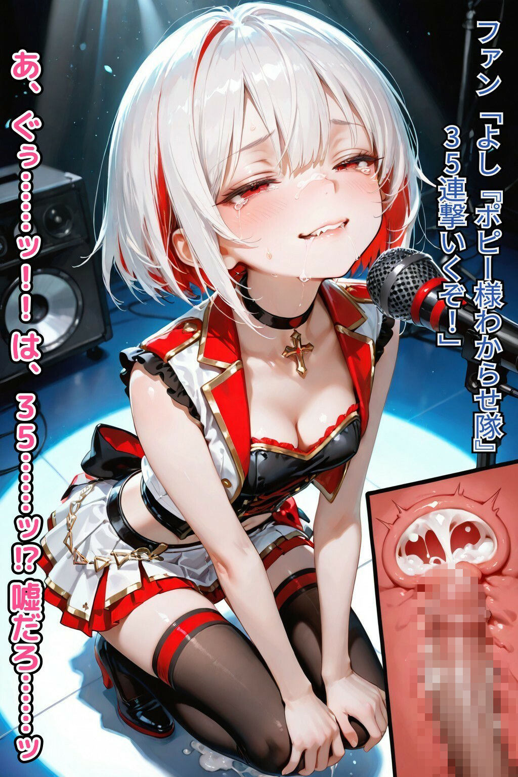 「こんなのファンサじゃねぇッ！」吸血鬼アイドル、ポピーの公開処刑セット【CDZ】【FANZA限定衣装:ギャル風/カーディガン/パーカー】 画像2