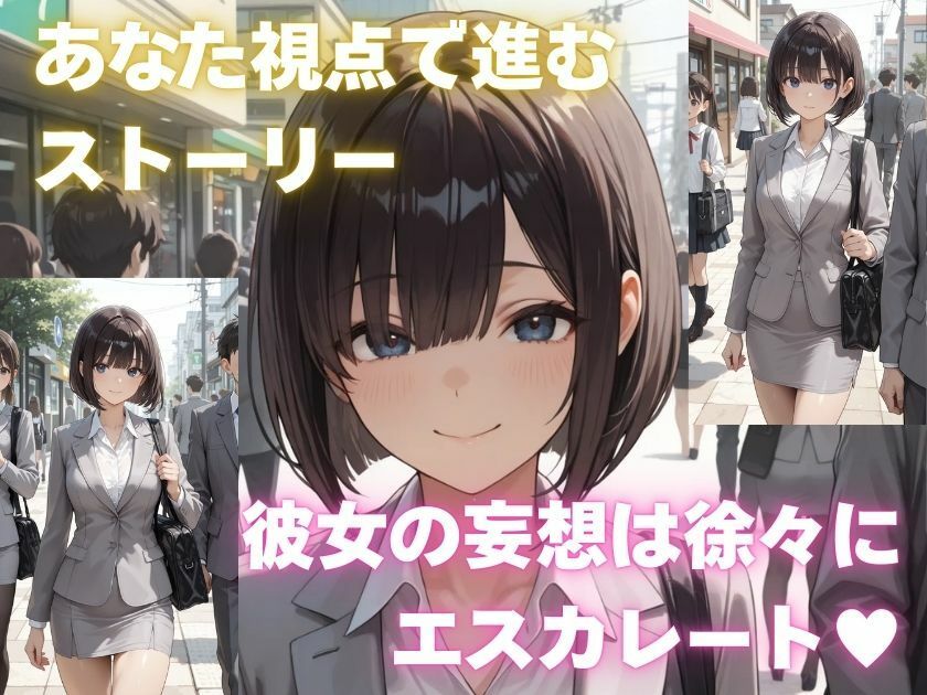 露出妄想はとめられない…クミの妄想1〜路地裏通勤編〜 画像7