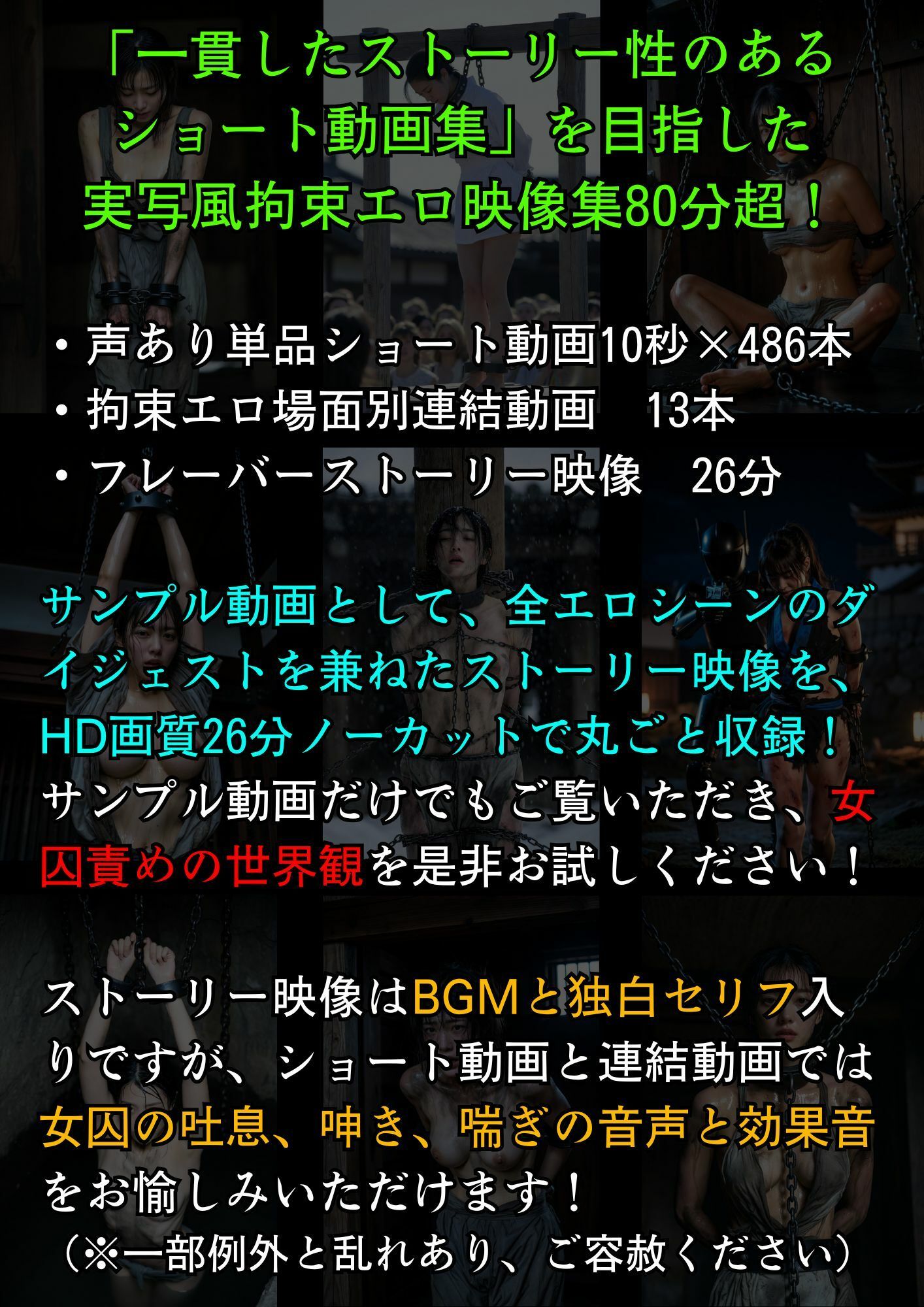 実写風拘束責めショート動画集 The Captive Stories 01 ハルヤ調和志士の独白 サンプル1