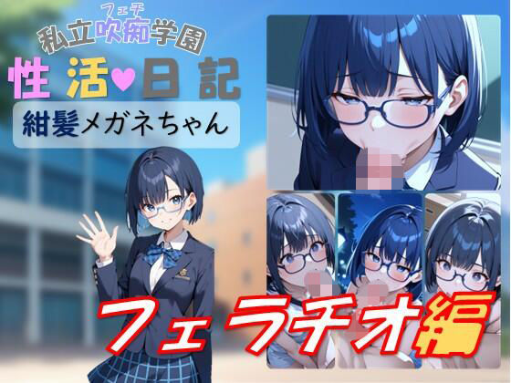 私立吹痴学園性活日記 -紺髪メガネちゃん フェラチオ編-