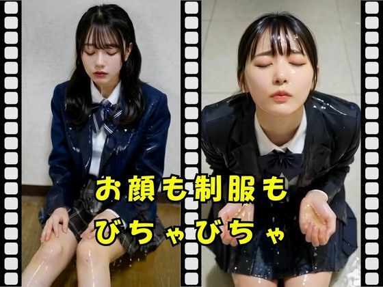 制服美少女にお〇っこ ぶっかけ 画像2