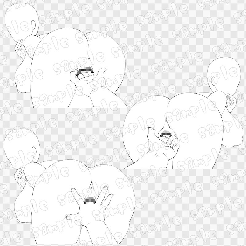 線画素材集［手］67 画像2