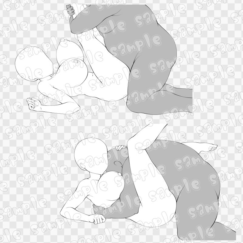 線画素材集［手］70 サンプル1