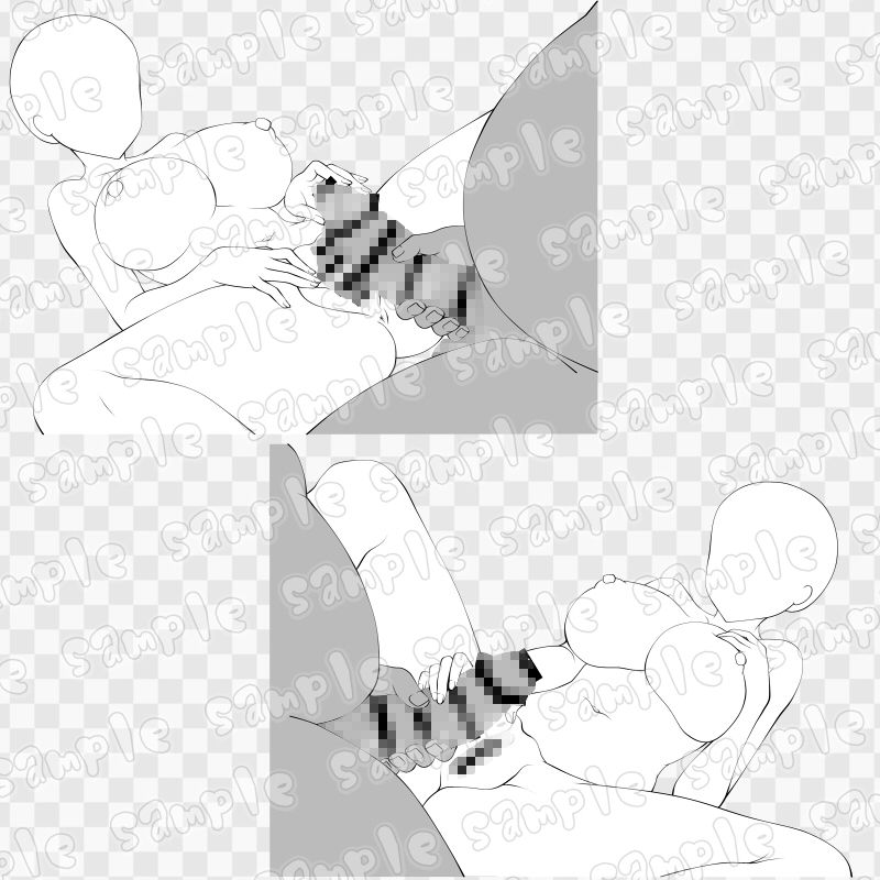 線画素材集［手］74 画像1