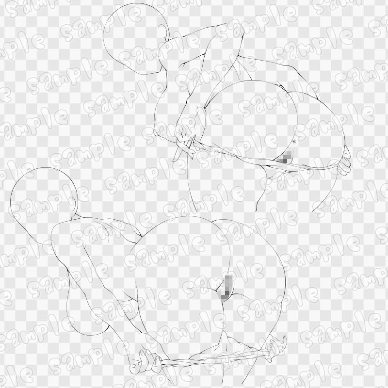 線画素材集［手］75 画像3