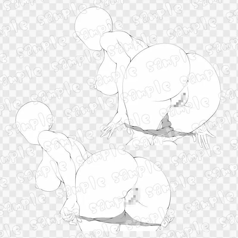 線画素材集［手］76 画像1