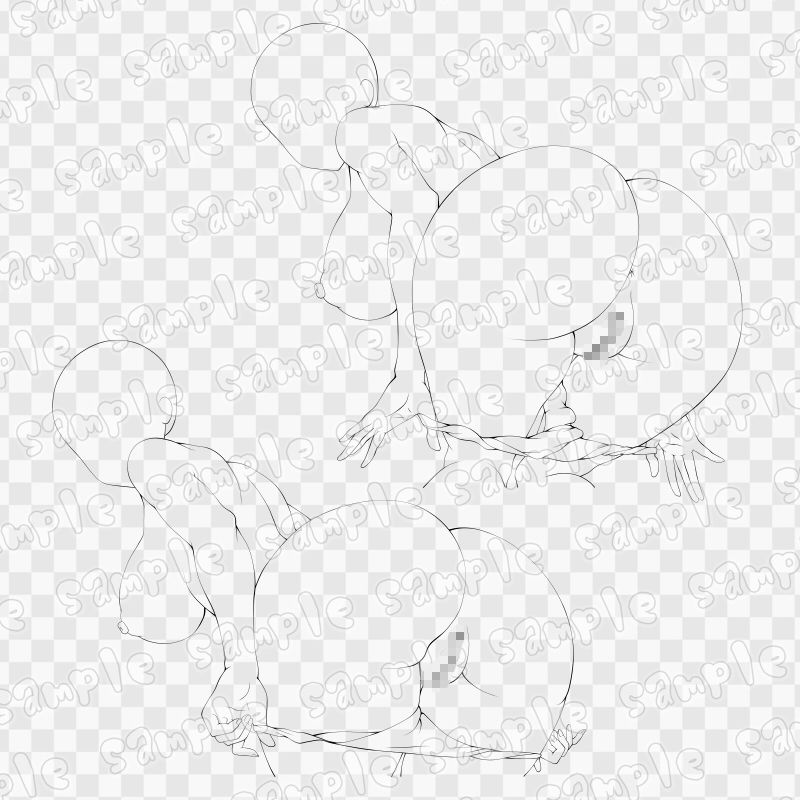 線画素材集［手］76 画像3