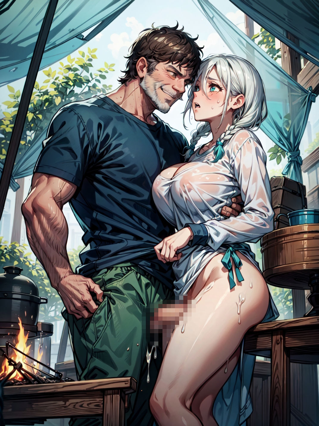 ソロキャンプ中に管理人に犯●れた女子大生2 画像1