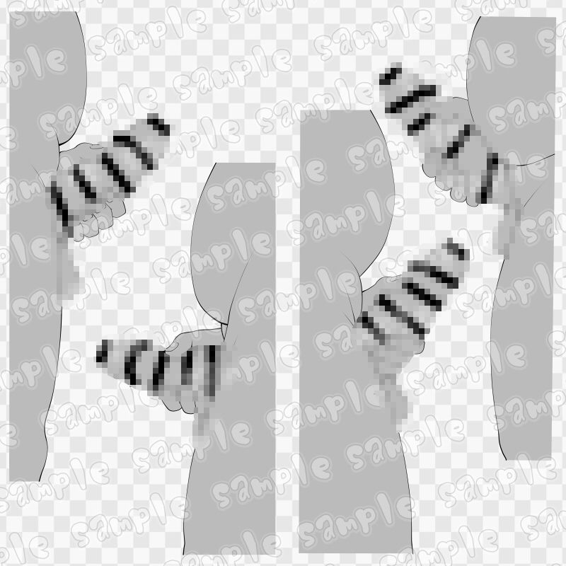 線画素材集［手］77 画像1