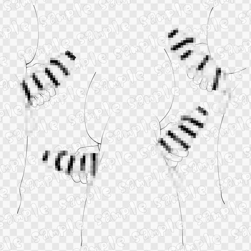 線画素材集［手］77 画像2