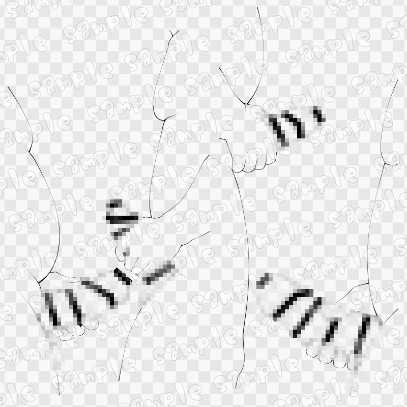 線画素材集［手］78 画像2