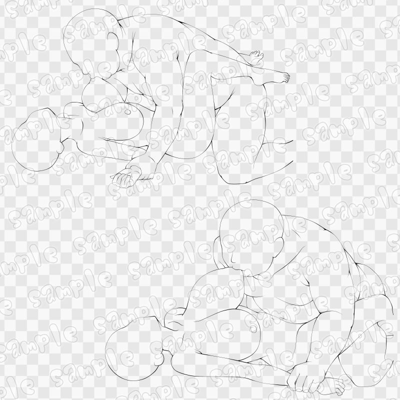 線画素材集［手］81 画像3