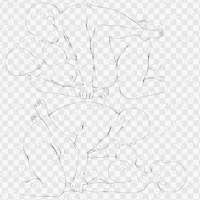 線画素材集［手］82 画像3