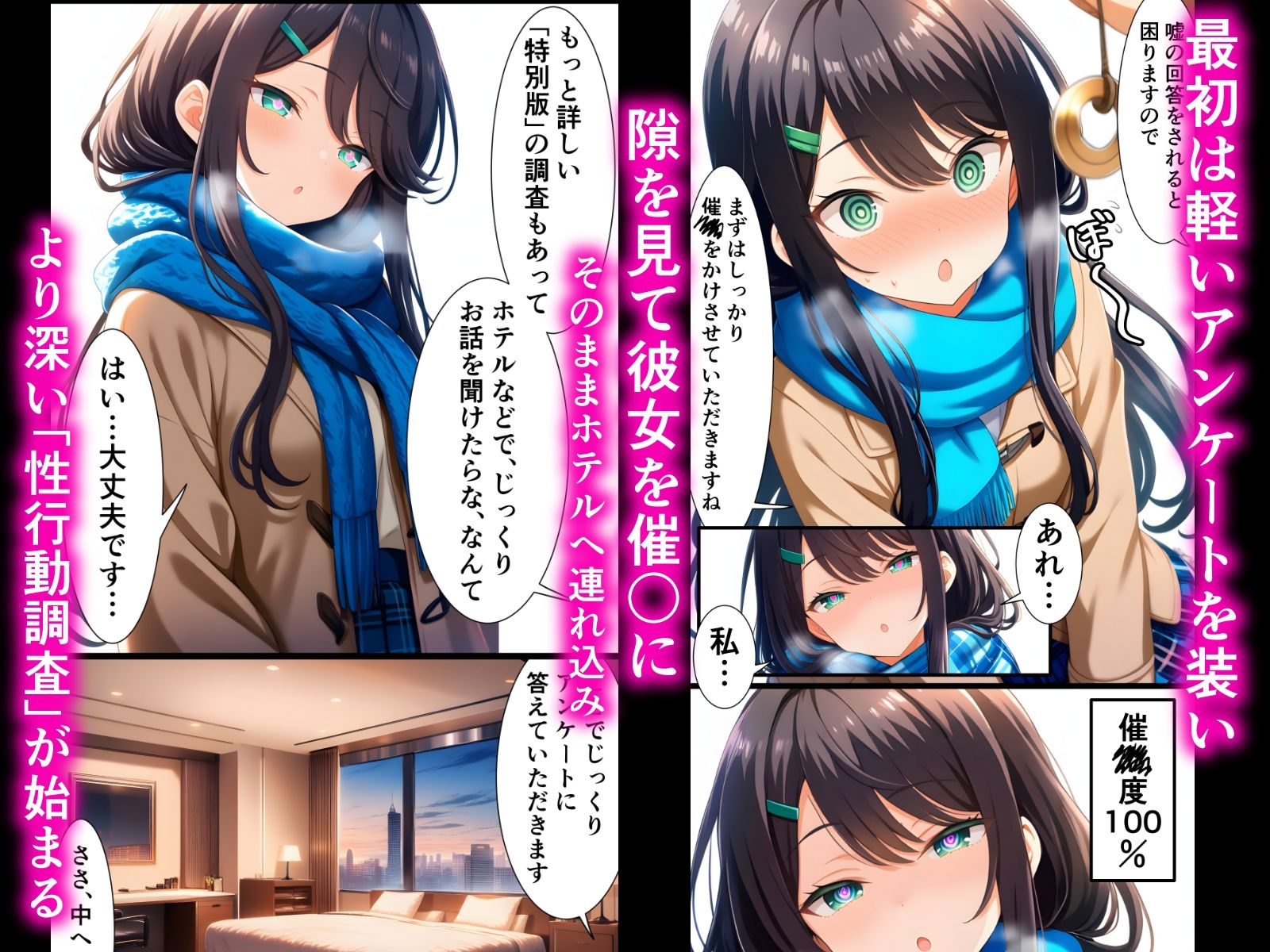 【催〇×性行動調査】上〇るい、嘘を禁じられた「性アンケート」。未経験の体は隅々まで調べ上げられていく―― 画像3