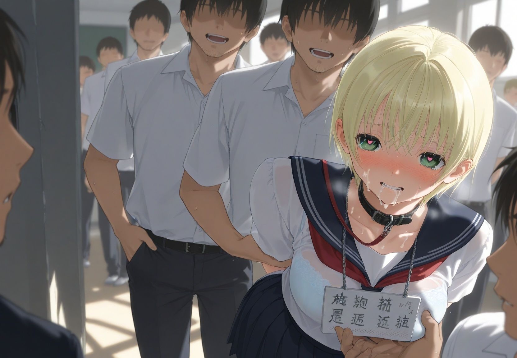 清楚JK彼女が文化祭で「全員の精液受けます」って公衆便器化www い〇ご100％