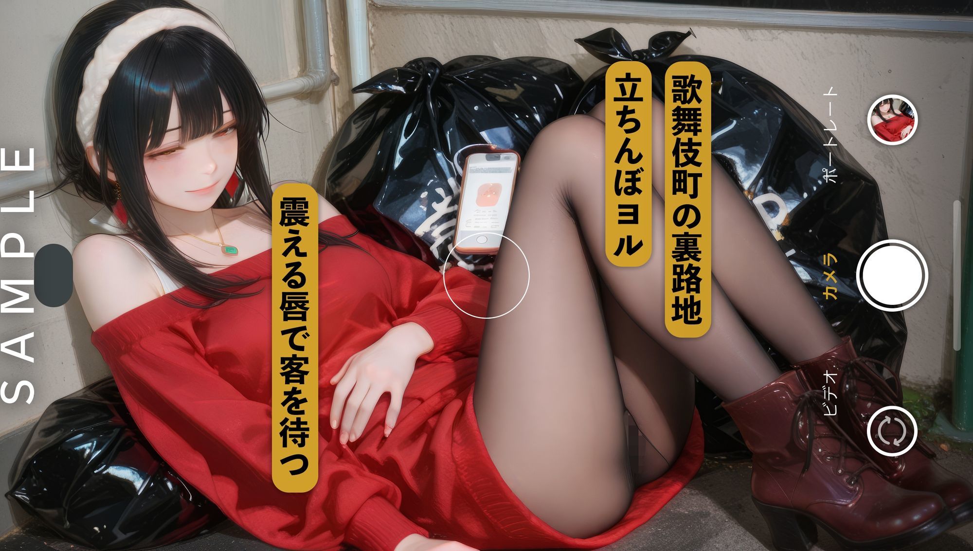 ヨル・フォージャー、立ちんぼ堕ち  最強の殺し屋にゴミ溜めで種付けセックス 画像1