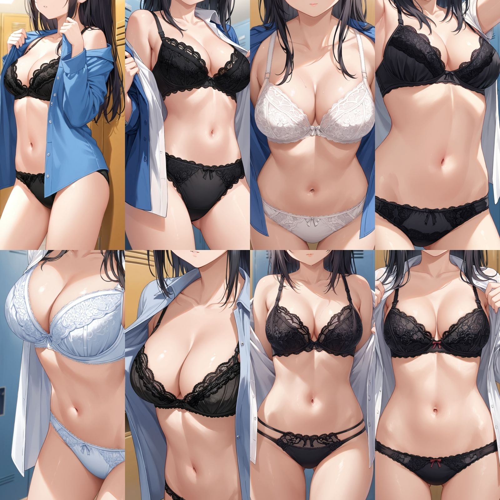 【J〇盗撮】シャツ脱ぎレース下着【500枚】 画像2