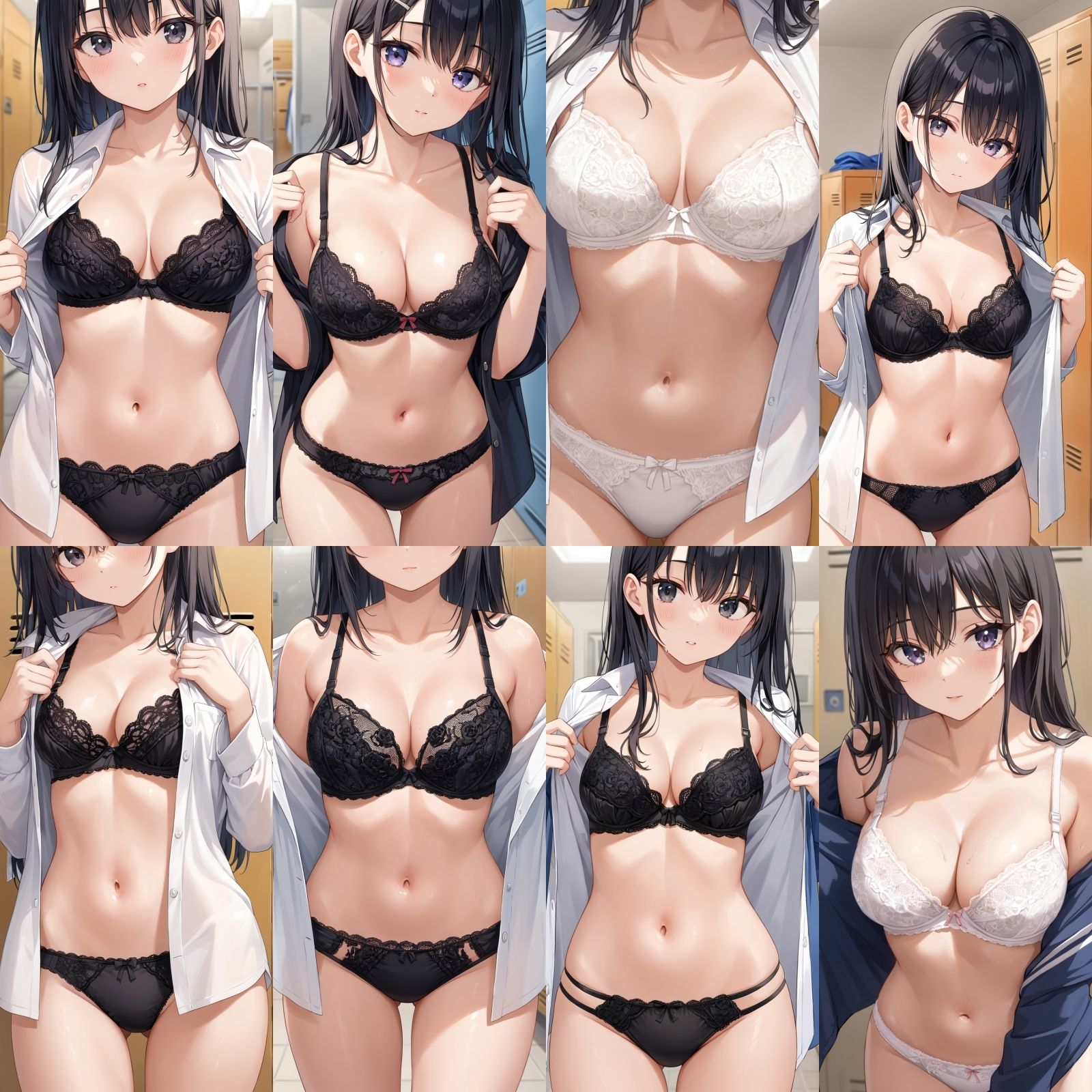 【J〇盗撮】シャツ脱ぎレース下着【500枚】 画像3
