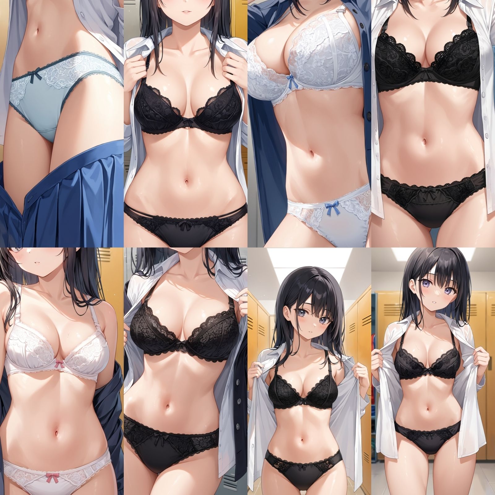 【J〇盗撮】シャツ脱ぎレース下着【500枚】 画像5